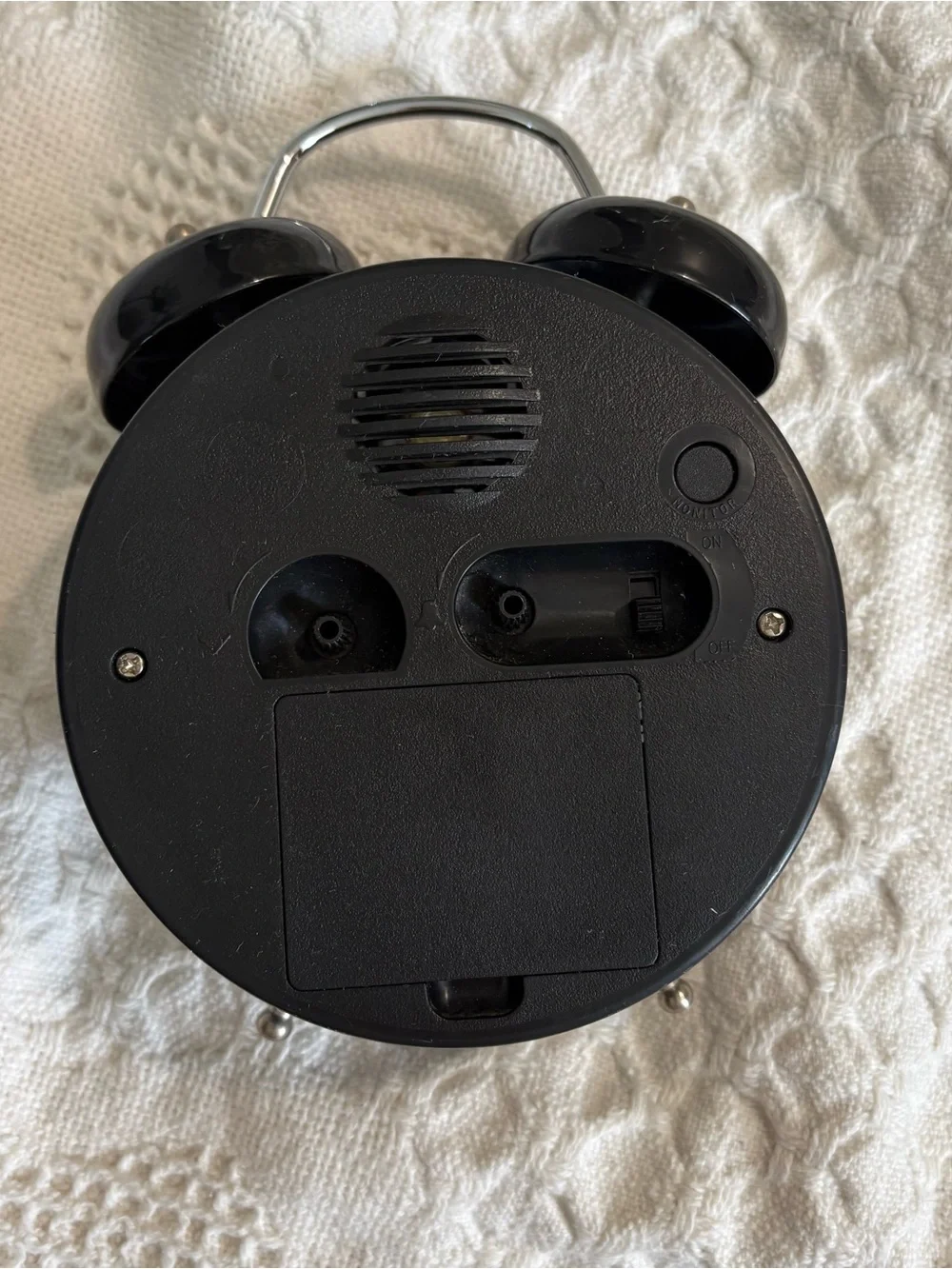 Vintage Black Loon Themed Alarm Clock - Decorative Home Decor